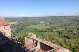 View of the countryside surrounding the village of Gordes in Provence